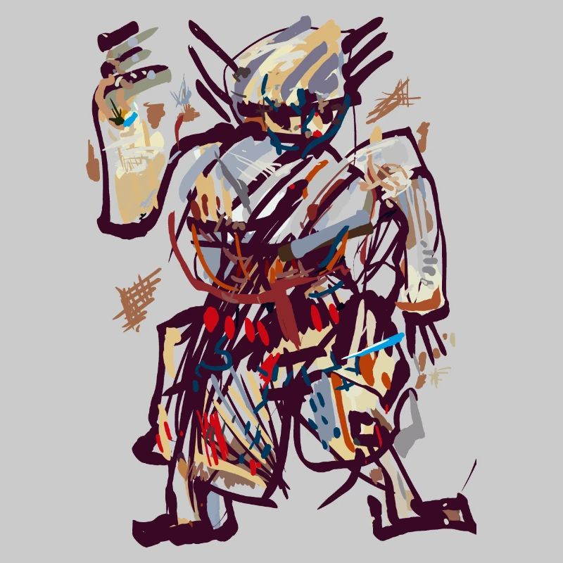 Samurai Abstrakt