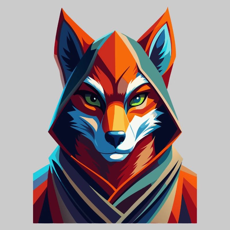Fuchs gekleidet