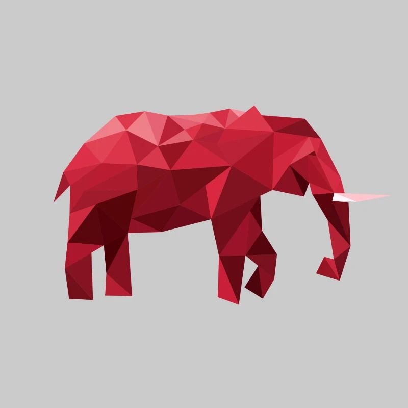 Elefant Vektor Rot