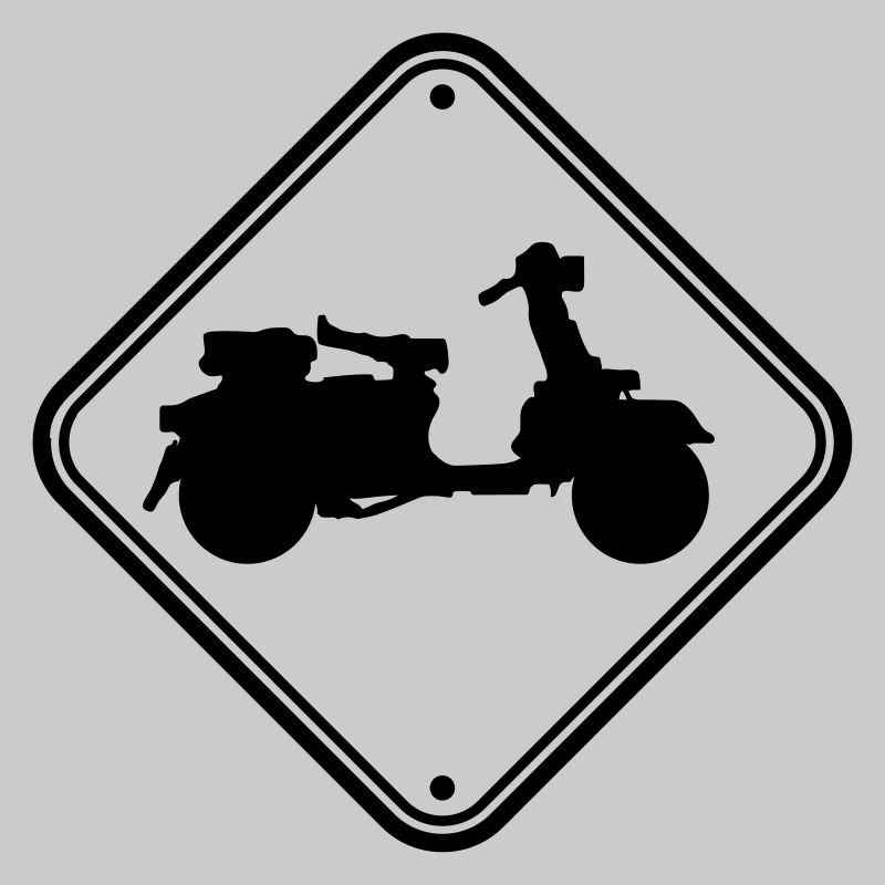 note sign scooter caution zone danger clipart