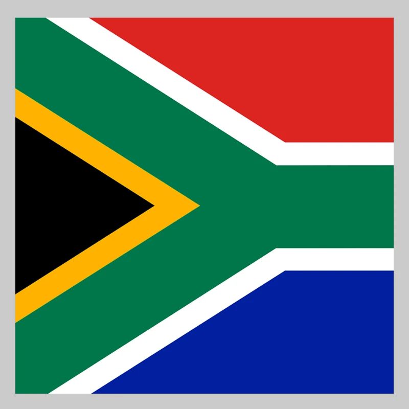 Drapeau de l'Afrique du Sud pour masque