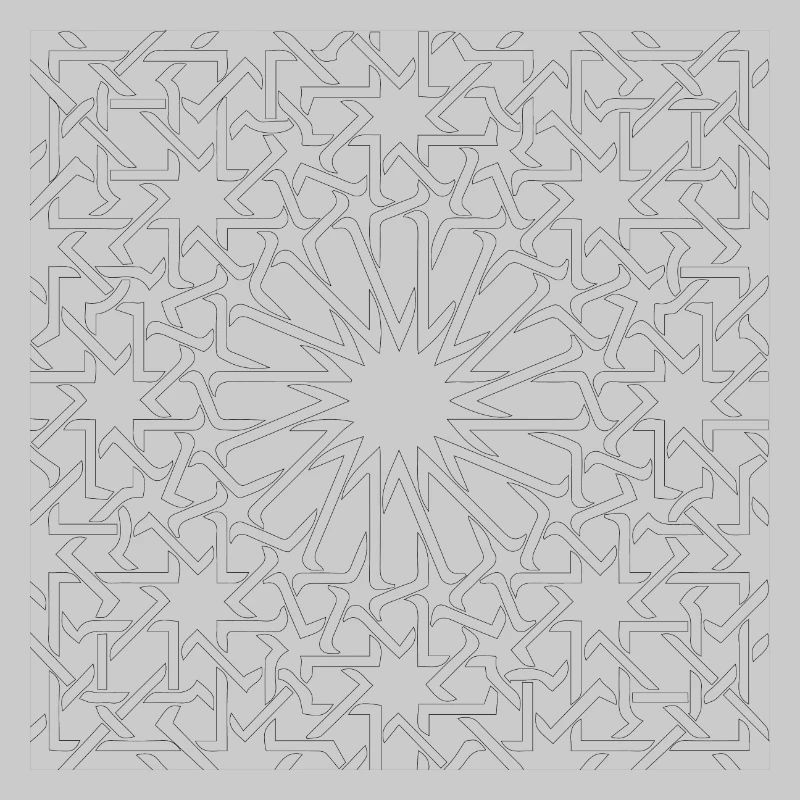 pattern maroc black and white