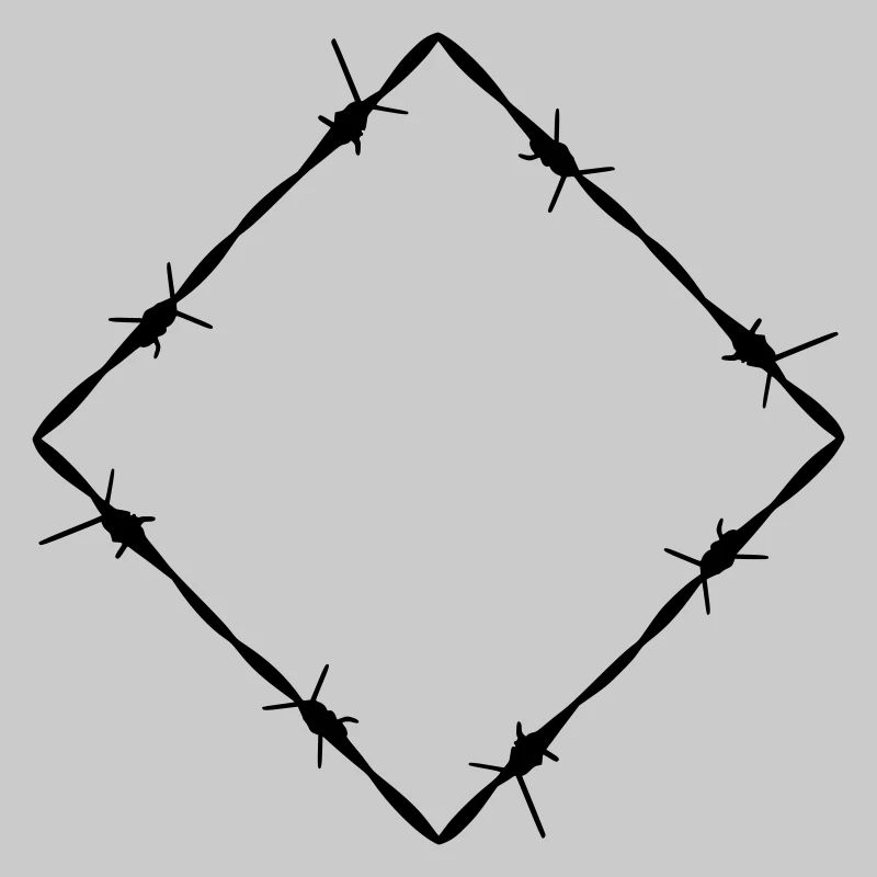 Barbed wire diamond