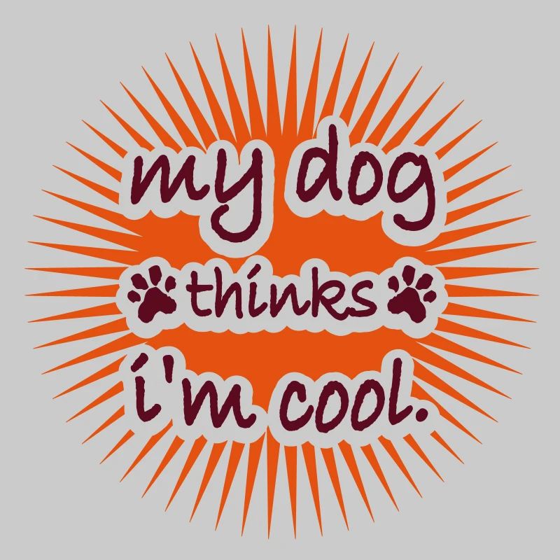 Dog thinks in the cool