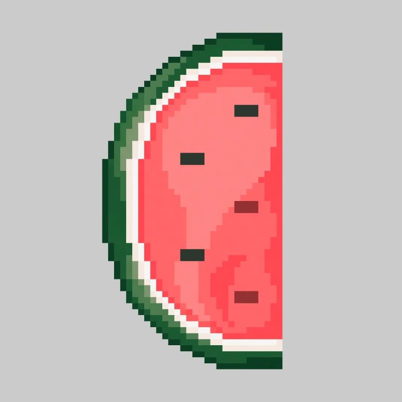 Pixel Art Melon Pattern Variant 1