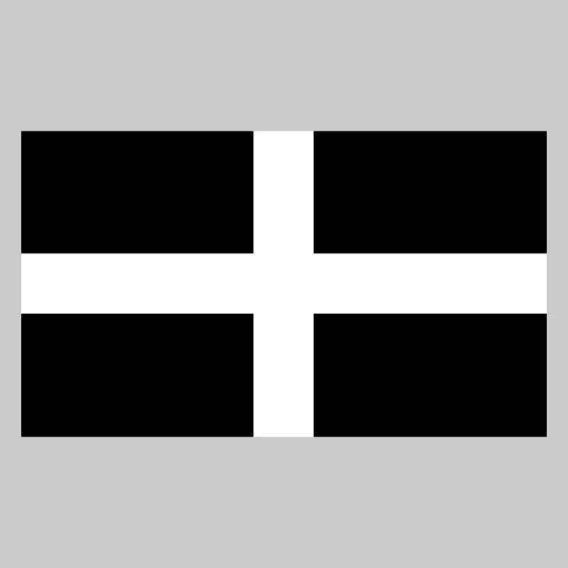 Saint Pirans Flagge von Cornwall