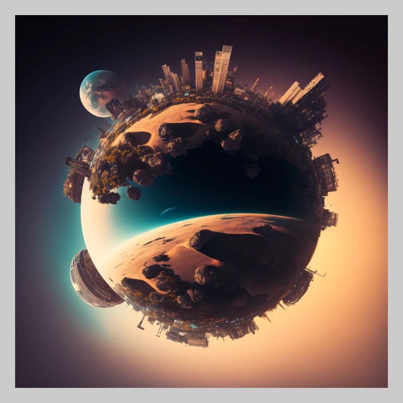 DuckyStudio apolipstic post planet seen from above