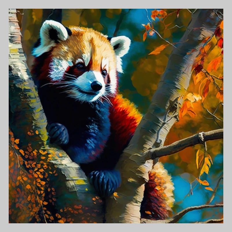 Cachette du panda rouge