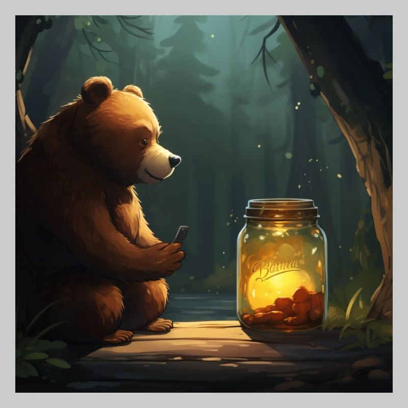 Lustighausen - Comic style bear 2