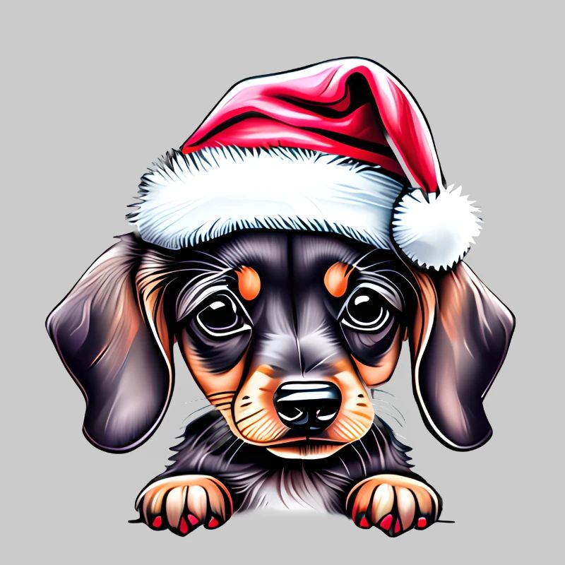 Noël teckel Noël chien teckel chiot