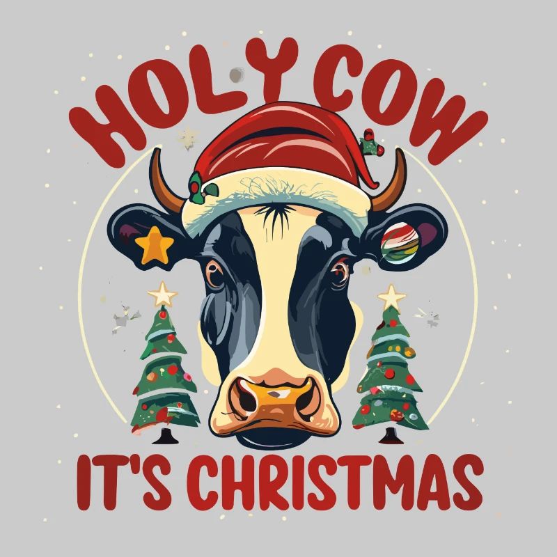 Festliche Weihnachtskuh