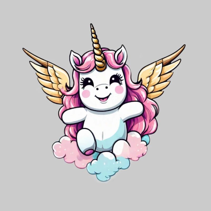 Licorne Einhorn Kawaii