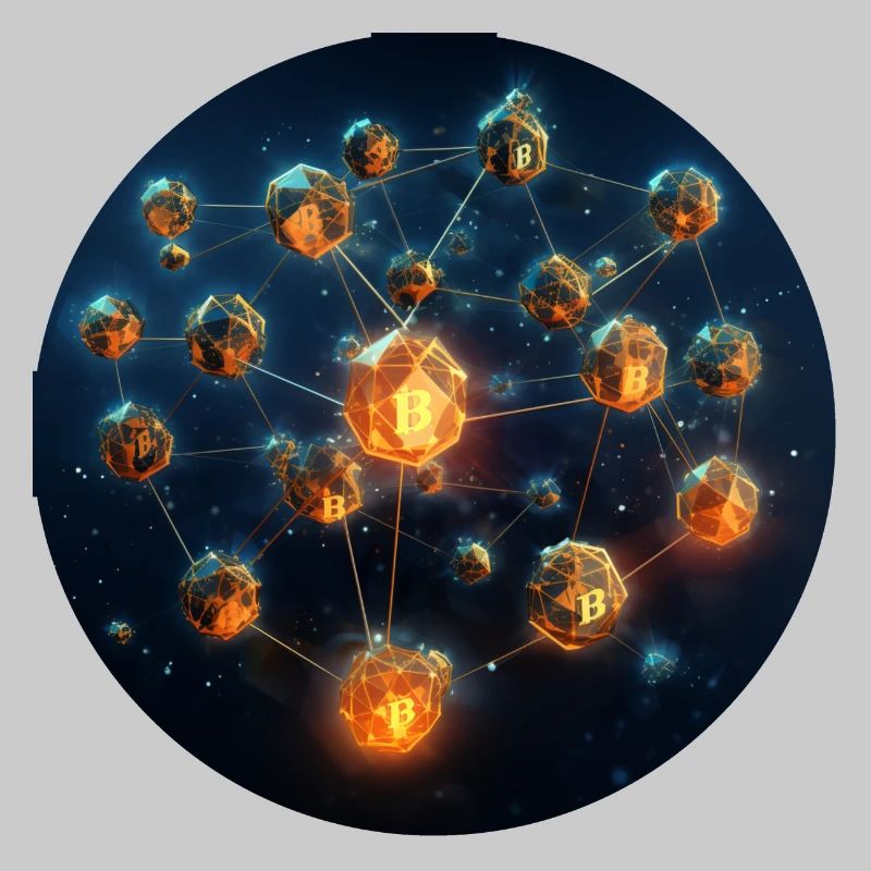 Conception de la blockchain Bitcoin Crypto