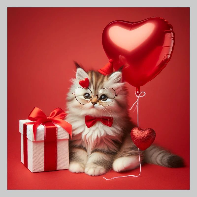 Ein süßes Kätzchen - Valentinstag