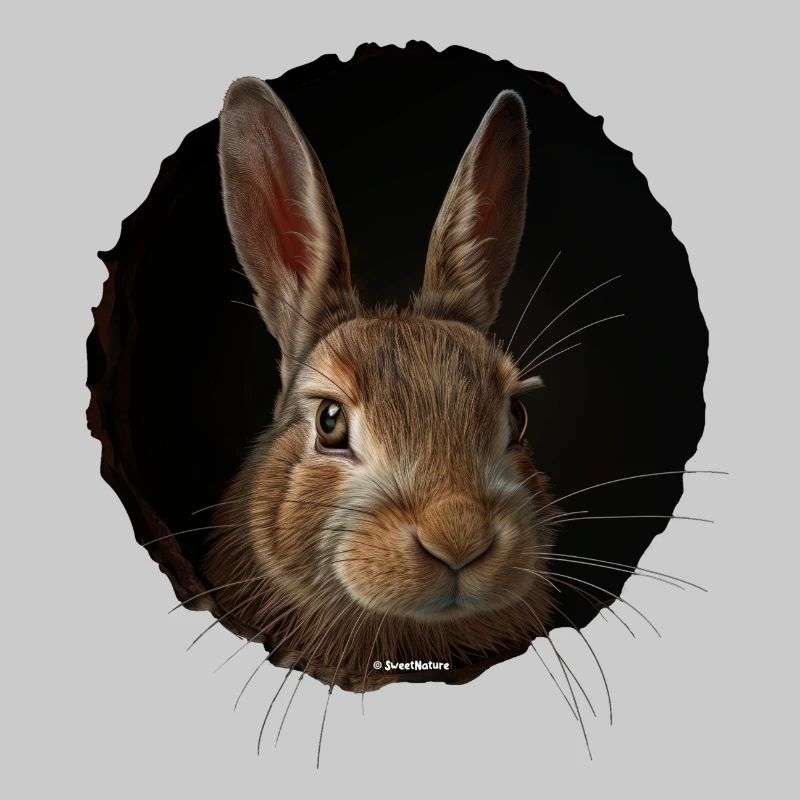 Lapin de vison mignon