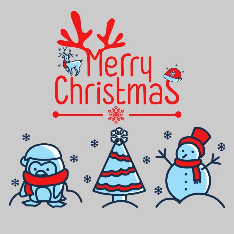 Merry Christmas red letters