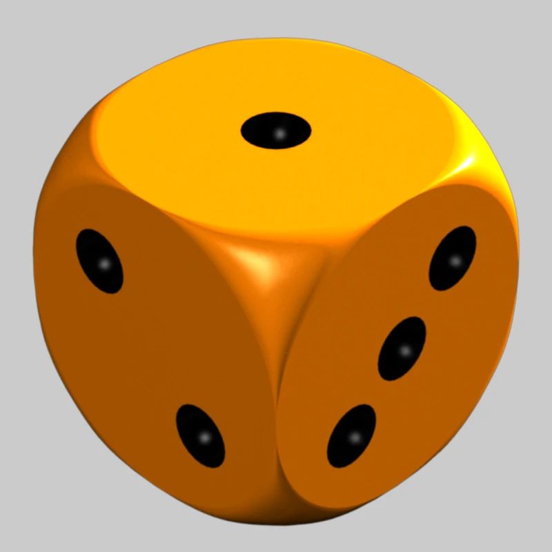 Orangefarbene Stanzform 1 2 3