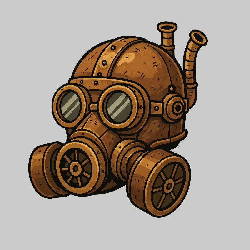 Masque à gaz Steampunk