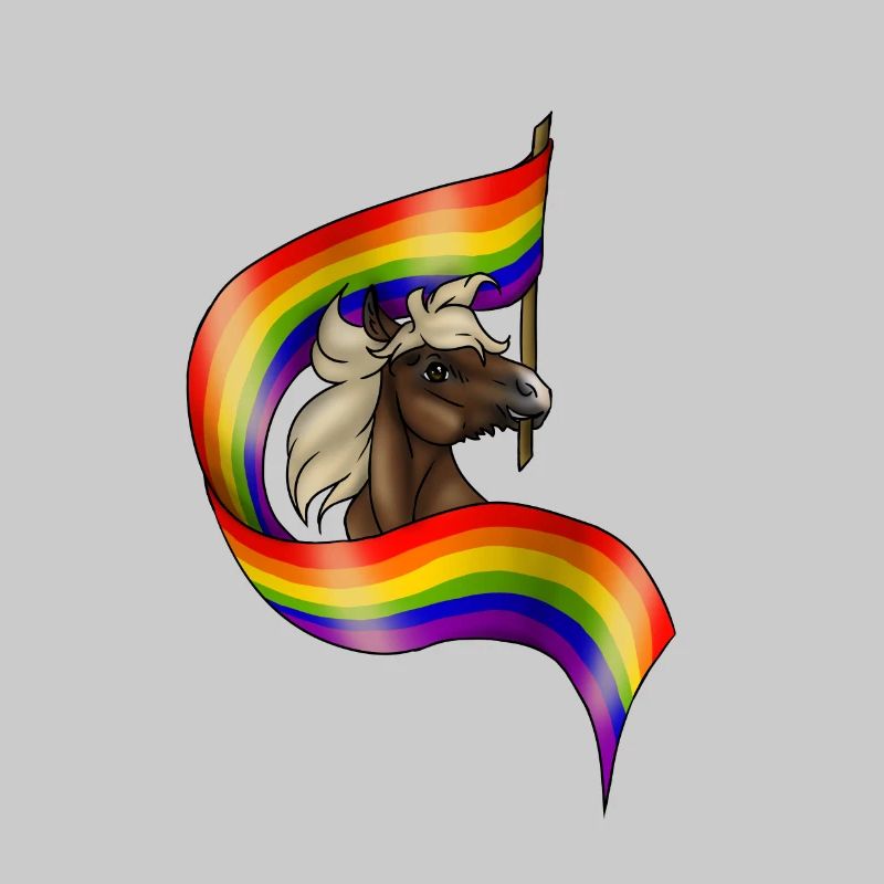 REGENBOGEN - Phoenix mit Prideflag