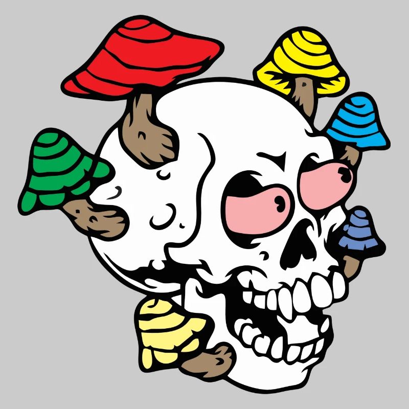 Trippy Skull Psychedelic