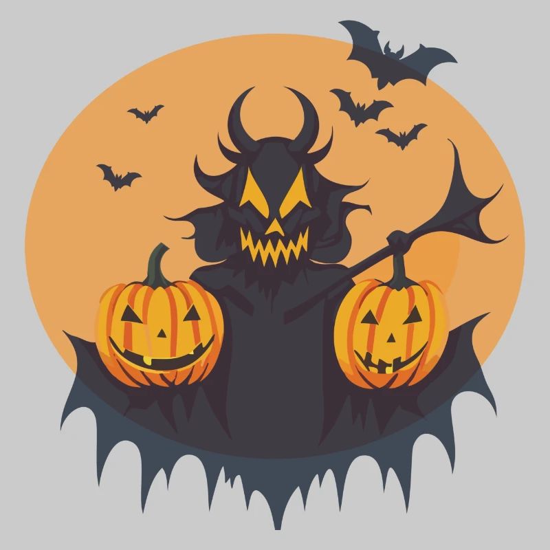 Halloween Devil Spectacle on a Scary Night