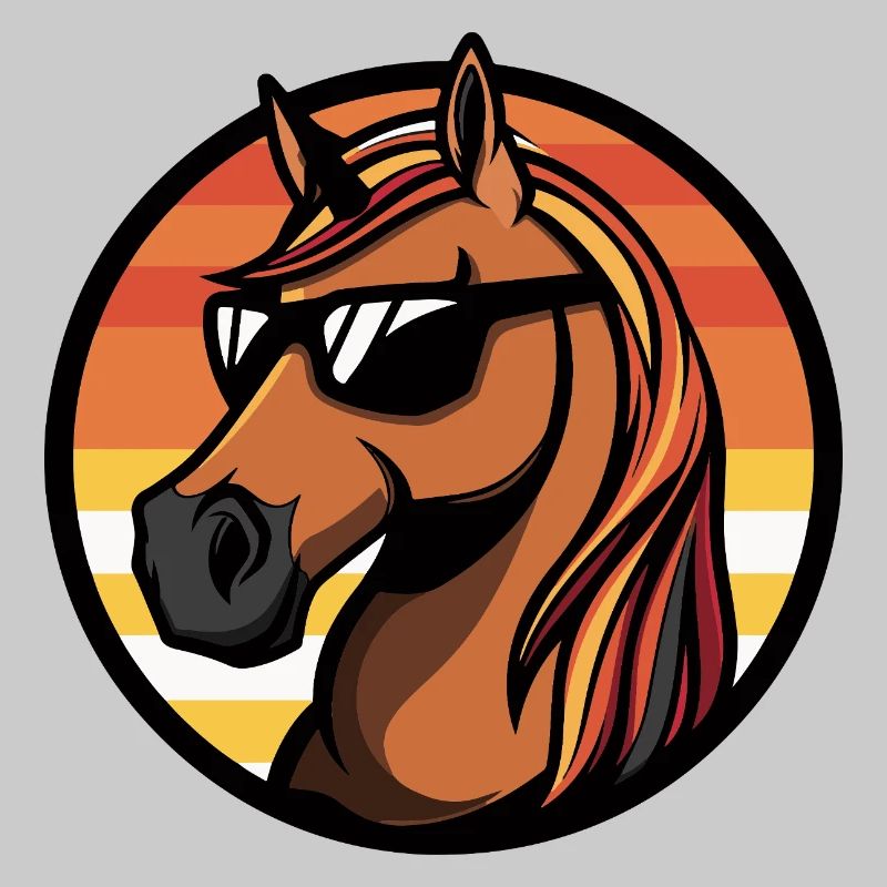 Cheval Bande dessinée cool