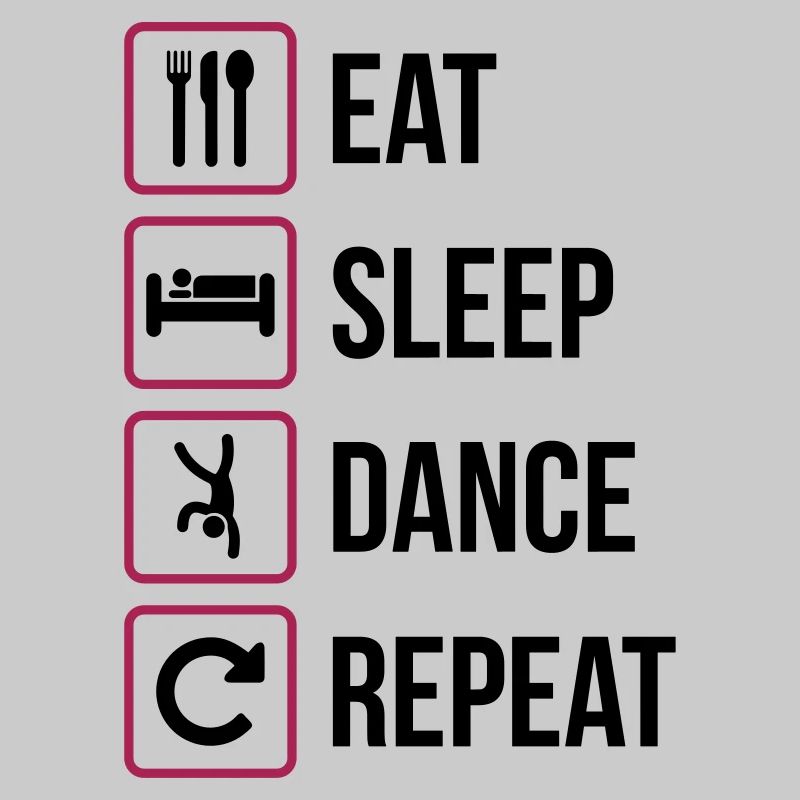 Mangez le sommeil de danse Répéter