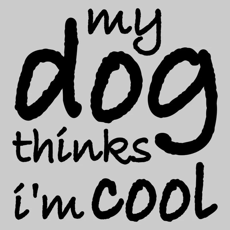 Dog thinks in the cool