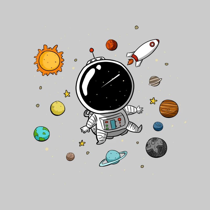 Petit astronaute dans l’espace - Doodle