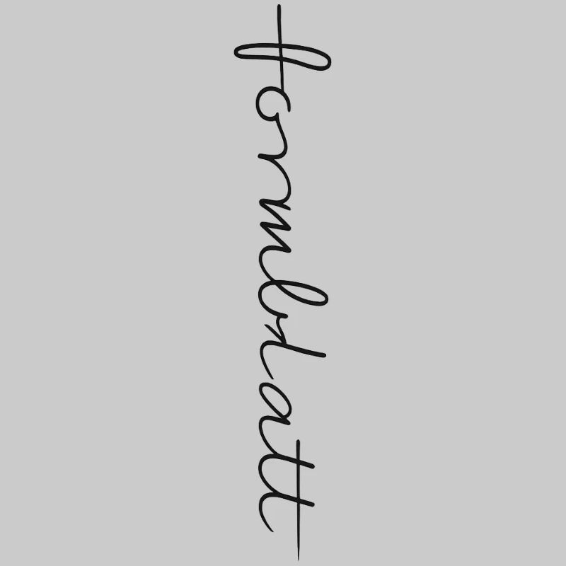 Calligraphic Vertical Font
