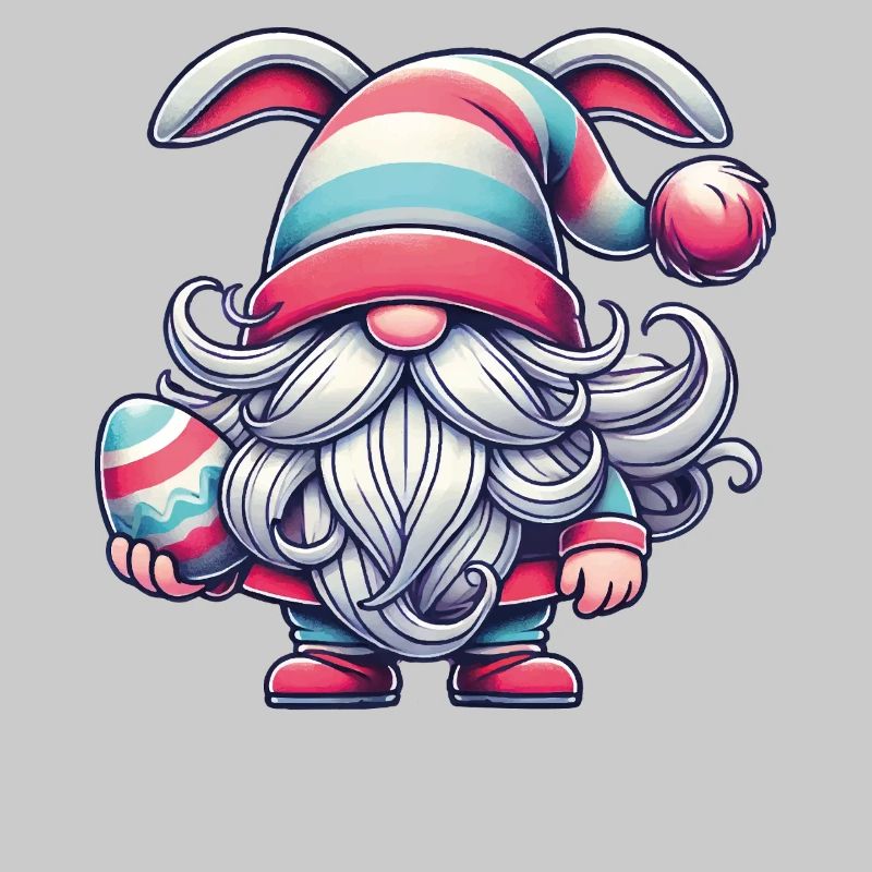 Nain de Pâques avec oeuf Happy Dwarf Easter