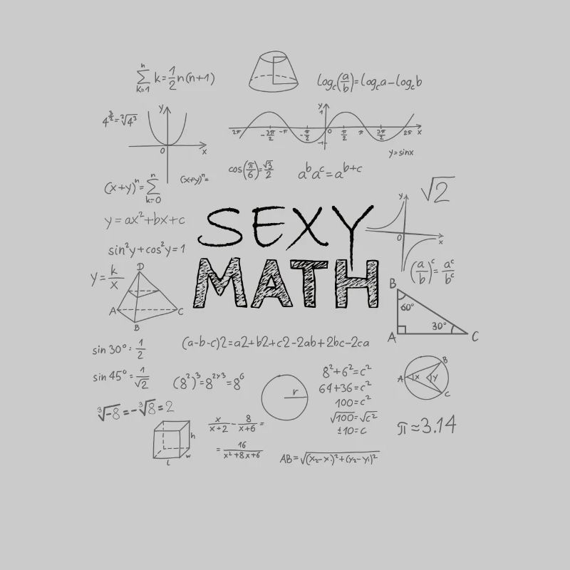 Sexy Math Professeur Math, Cadeau, Tableau noir