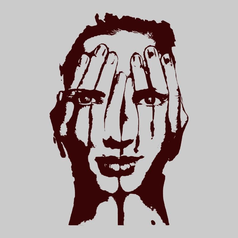 Hands face art gift idea