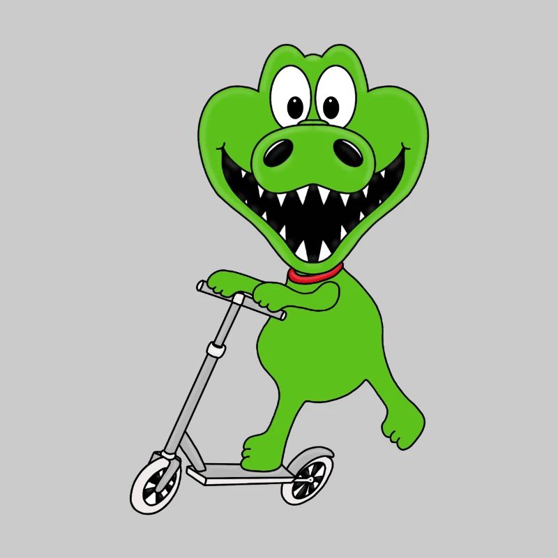 KROKODIL - ROLLER - TIER - TIERISCH