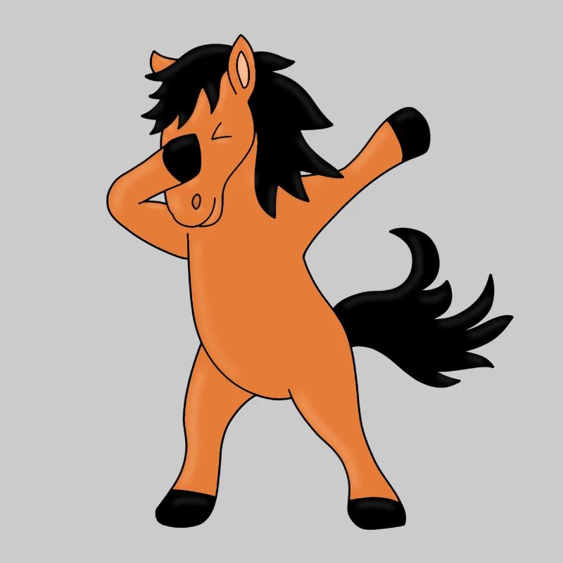 PFERD - PONY - DABBING - DAB - DABBEN - TIERISCH