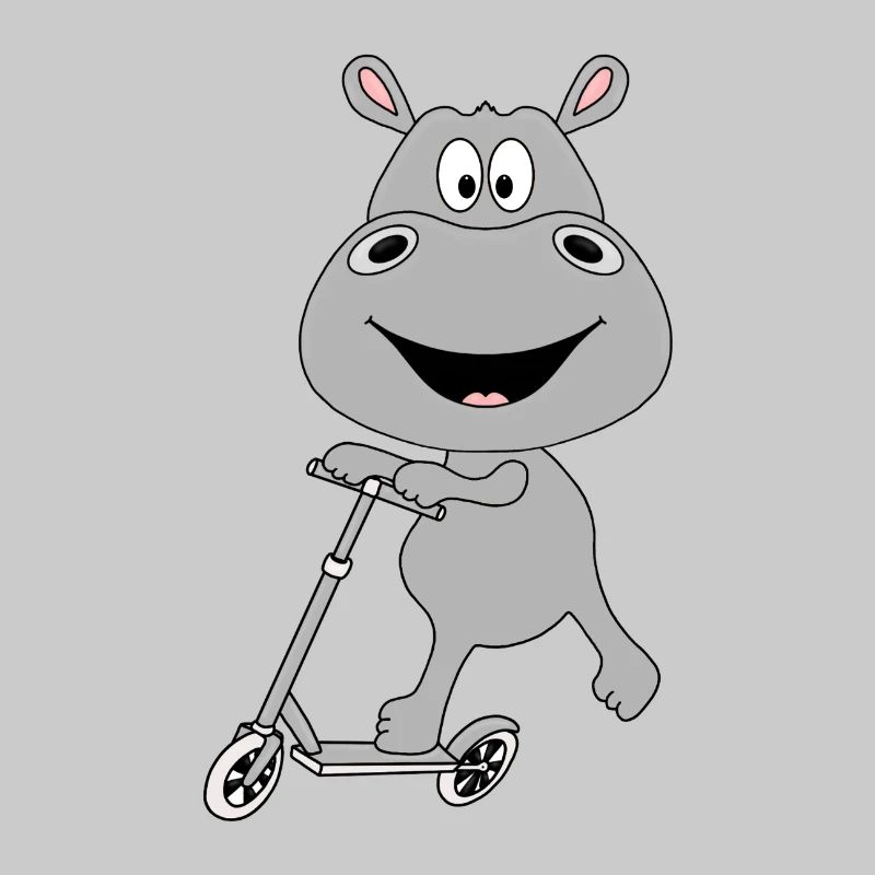 NILPFERD - HIPPO - FLUSSPFERD - ROLLER - TIER