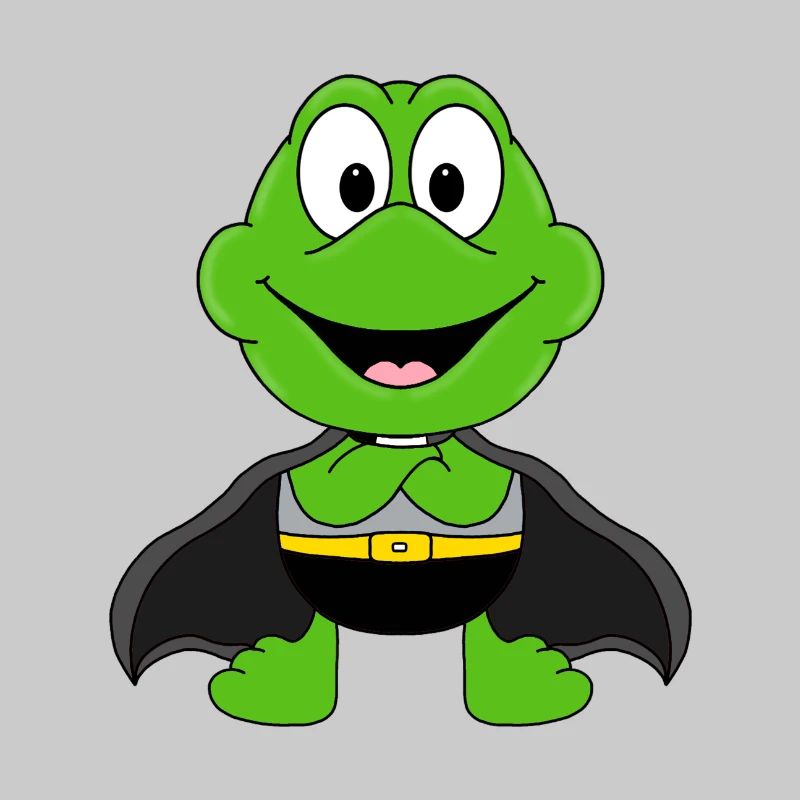 FROSCH - SUPERHELD - TIER - KIND - BABY - HELD