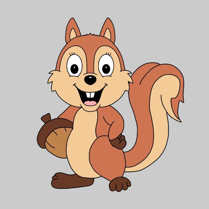 EICHHÖRNCHEN - EICHEL - TIER - TIERISCH - TIERISCH