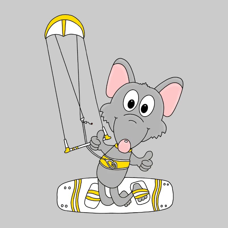 WASSERRATTE - RATTE - KITER - KITESURFER