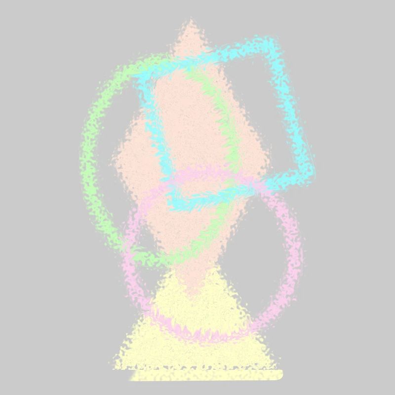 geometric shapes pixel pattern 60s colors