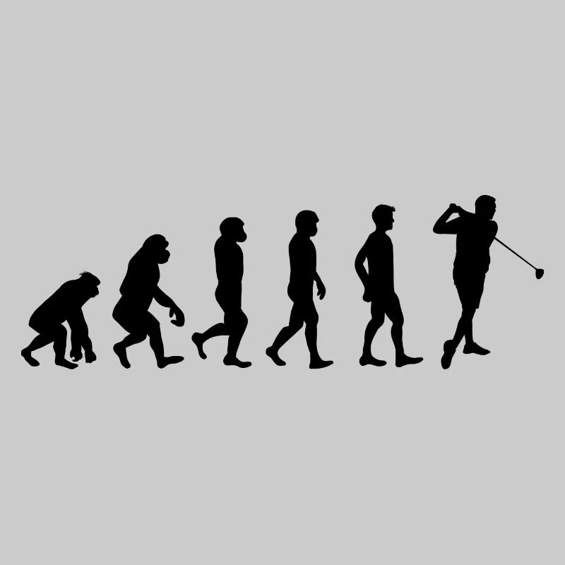 Golf Evolution Golfer Golf Papa Nachwuchsgolfer