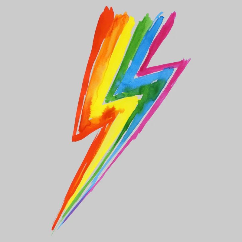 Rainbow Power Blitz - Hit by rainbow lightning!