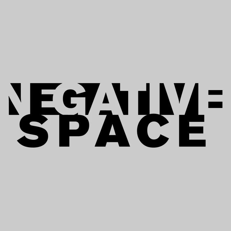 Negative Space - Bold Conceptual Typograph