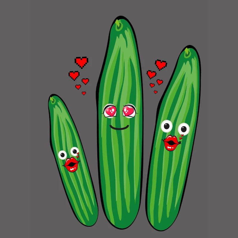 Trio de concombre,Concombre,Concombre,Concombre,Concombre,Concombre,Cœurs,Amour