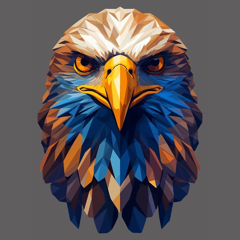 Eagle Head Eagle Bald Eagle Polygon