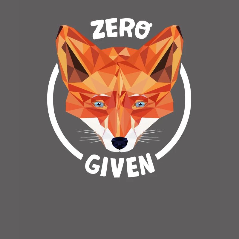 Fuchs conception basse poly disant: zéro Fucks Étant donné