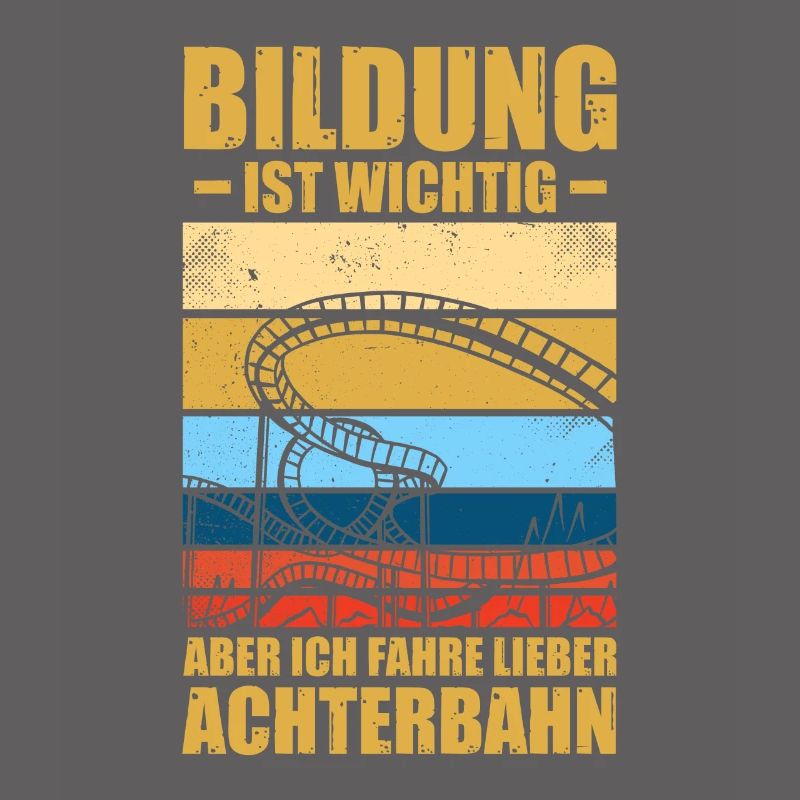 Bildung Freizeitpark Rollercoaster Achterbahn