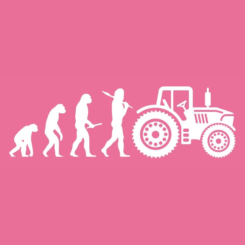 Evolution Traktor Bauer Landwirt