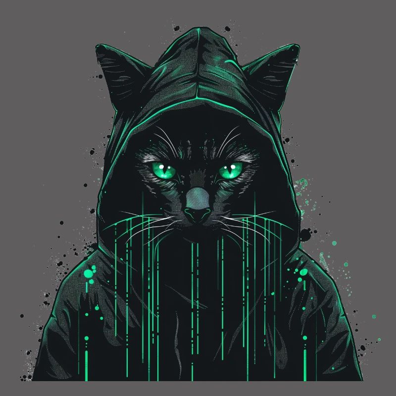 Hacker Computer Katze
