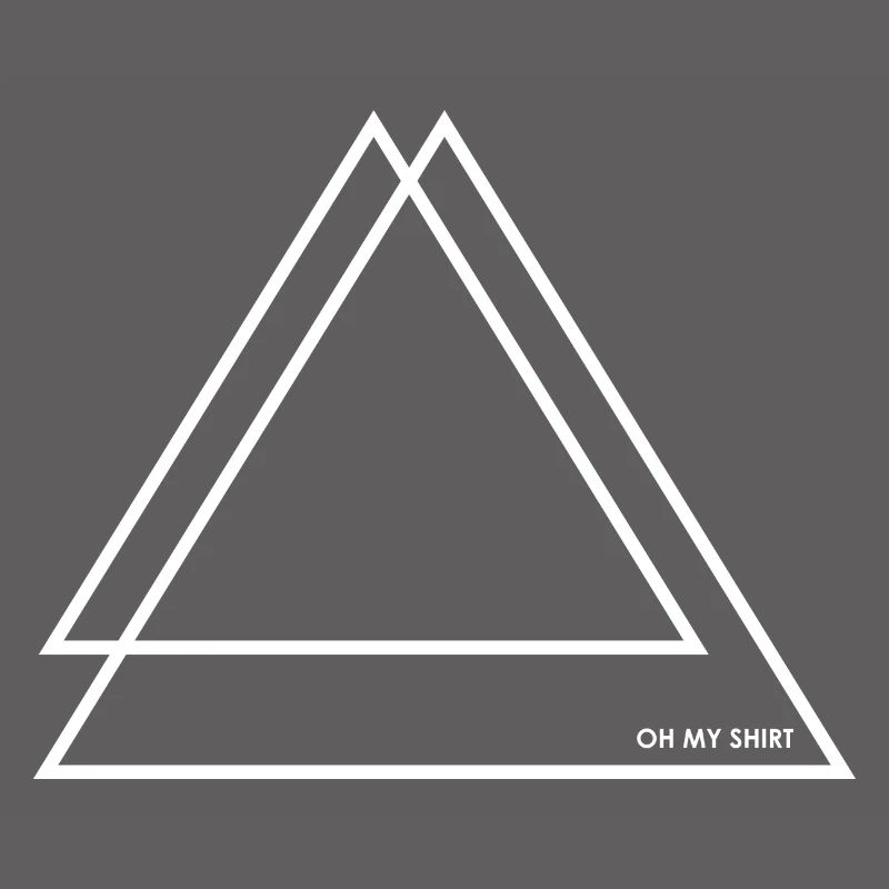 2 Triangles / Triangles blanc / blanc